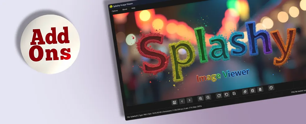 Add Ons for Splashy Image Viewer